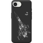 Чорний чохол BoxFace Apple iPhone 17e Військовий літак