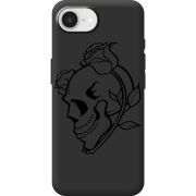 Чорний чохол BoxFace Apple iPhone 17e Skull and Roses