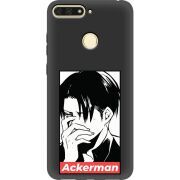 Черный чехол Uprint Honor 7C Attack On Titan - Ackerman
