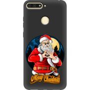 Черный чехол Uprint Honor 7C Cool Santa