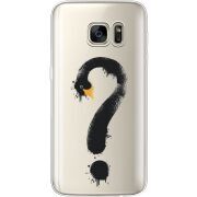 Прозрачный чехол Uprint Samsung G930 Galaxy S7 Swan question