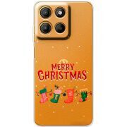 Прозорий чохол BoxFace Motorola G17 Merry Christmas