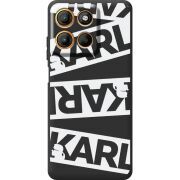 Чорний чохол BoxFace Motorola G17 White Karl