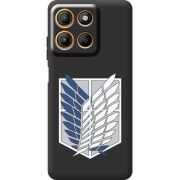 Чорний чохол BoxFace Motorola G17 Атака Титанов Крылья Свободы