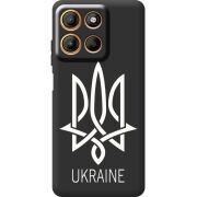 Чорний чохол BoxFace Motorola G17 Тризуб монограмма ukraine