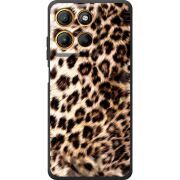 Чорний чохол BoxFace Motorola G17 Леопардовий