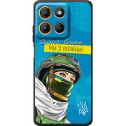 Чохол BoxFace Motorola G17 Power Захисниця з України