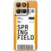 Прозорий чохол BoxFace Motorola G17 Power Ticket Springfield