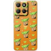 Прозорий чохол BoxFace Motorola G17 Power Pattern Baby Yoda