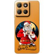 Прозорий чохол BoxFace Motorola G17 Power Cool Santa