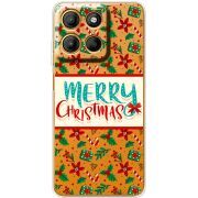 Прозорий чохол BoxFace Motorola G17 Power Vintage Christmas Pattern
