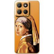 Прозорий чохол BoxFace Motorola G17 Power Девушка с жемчужной серёжкой