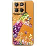 Прозорий чохол BoxFace Motorola G17 Power Colorful Giraffe