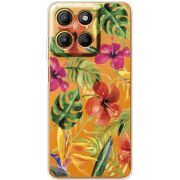 Прозорий чохол BoxFace Motorola G17 Power Tropical Flowers