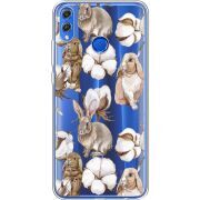 Прозрачный чехол Uprint Honor 8x Cotton and Rabbits