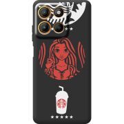 Чорний чохол BoxFace Motorola G17 Power RedWhite Coffee