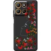 Чорний чохол BoxFace Motorola G17 Power 3D Ukrainian Muse