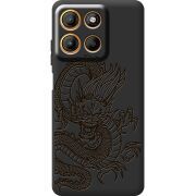 Чорний чохол BoxFace Motorola G17 Power Chinese Dragon