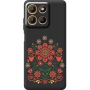 Чорний чохол BoxFace Motorola G17 Power Ukrainian Ornament