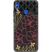 Черный чехол Uprint Honor 8x FranceFlowers