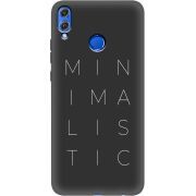 Черный чехол Uprint Honor 8x Minimalistic