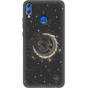 Черный чехол Uprint Honor 8x Moon