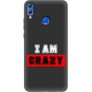 Черный чехол Uprint Honor 8x I'm Crazy