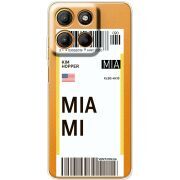 Прозорий чохол BoxFace Motorola Edge 60 Neo Ticket Miami