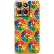 Прозорий чохол BoxFace Motorola Edge 60 Neo Hippie Flowers