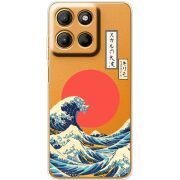 Прозорий чохол BoxFace Motorola Edge 60 Neo Большая волна в Канагаве