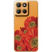 Прозорий чохол BoxFace Motorola Edge 60 Neo Red Poppies