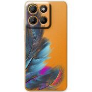 Прозорий чохол BoxFace Motorola Edge 60 Neo Feathers