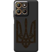Чорний чохол BoxFace Motorola Edge 60 Neo Ukrainian Trident