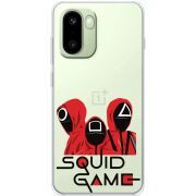 Прозорий чохол BoxFace OnePlus 15R siquid game люди в красном