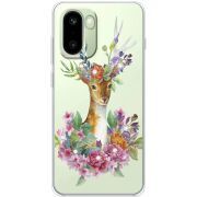 Чохол зі стразами OnePlus 15R Deer with flowers