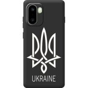 Чорний чохол BoxFace OnePlus 15R Тризуб монограмма ukraine