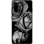 Чохол BoxFace OnePlus Ace 6 Black and White Roses