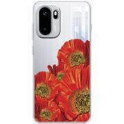 Прозорий чохол BoxFace OnePlus Ace 6 Red Poppies