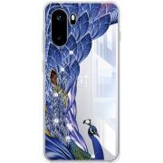 Чохол зі стразами OnePlus Ace 6 Peafowl