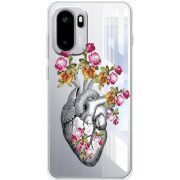 Чохол зі стразами OnePlus Ace 6 Heart