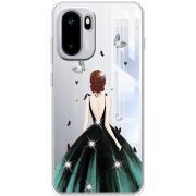 Чохол зі стразами OnePlus Ace 6 Girl in the green dress