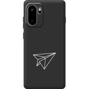 Чорний чохол BoxFace OnePlus Ace 6 Paper Plane