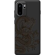 Чорний чохол BoxFace OnePlus Ace 6 Chinese Dragon
