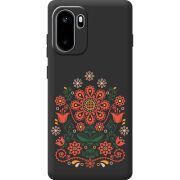 Чорний чохол BoxFace OnePlus Ace 6 Ukrainian Ornament