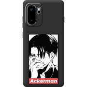 Чорний чохол BoxFace OnePlus Ace 6 Attack On Titan - Ackerman