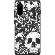 Чорний чохол BoxFace OnePlus Ace 6 Skull and Roses