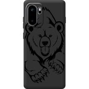 Чорний чохол BoxFace OnePlus Ace 6 Grizzly Bear