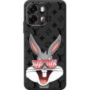 Чорний чохол BoxFace OPPO A6s 4G looney bunny