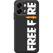 Чорний чохол BoxFace OPPO A6s 4G Free Fire White Logo