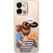 Прозорий чохол BoxFace OPPO A6s 4G Super Mama and Son